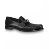 Giày Louis Vuitton màu đen da bóng đế cao Like Auth