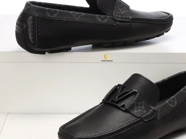 Giày Louis Vuitton Siêu Cấp Tag Hoa Lông Xám