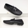 Giày lười Louis Vuitton hoa Monogram màu đen Like Auth