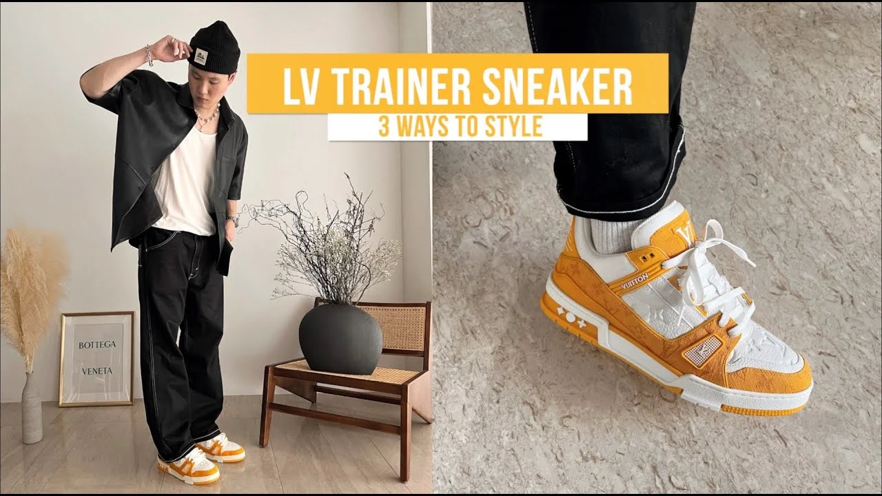 Cách Phối đồ giày Louis Vuitton Trainer với quần Jean