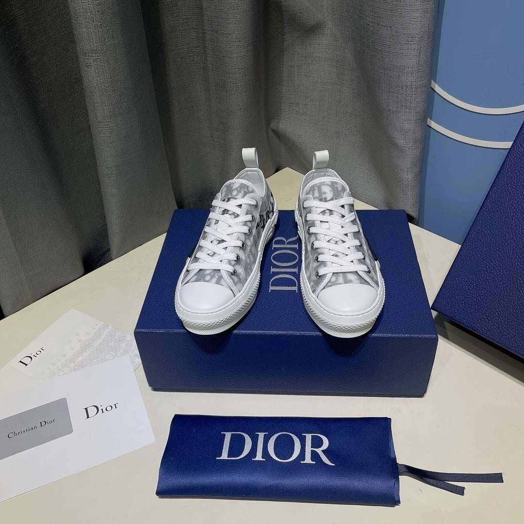 Giày Dior B23 Low Top White Black Like Auth
