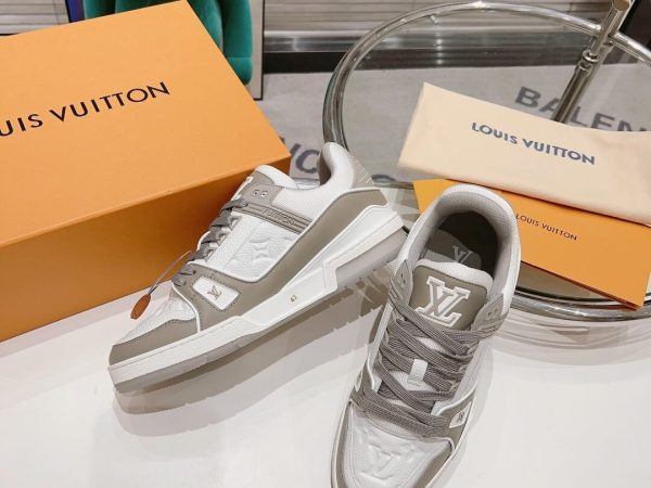 Giày Louis Vuitton Lv Trainer Grey White Best Quality