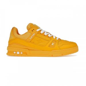 Giày Louis Vuitton LV Trainer Embossed Monogram Yellow Best Quality